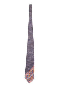 VALENTINO Cravatte Silk Tie Blue Multi Polka Dot Repeat (55.5 L)-Valentino-The Freperie