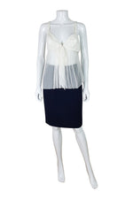 Load image into Gallery viewer, VINTAGE VALENTINO Silk Lined Pencil Skirt (UK 6)-Valentino-The Freperie
