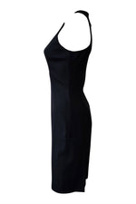 Load image into Gallery viewer, VERSACE Versus Black Racer Back Shift Dress (IT 40)-Versace-The Freperie
