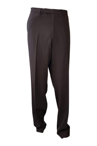 VICTOR VICTORIA Brown Wool Blend Tailored Trousers (54)-Victor Victoria-The Freperie
