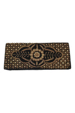 Load image into Gallery viewer, VINTAGE 1930s Black Velvet Gold Thread Embroidered White Beaded Zardozi Bag (S)-Unbranded-The Freperie
