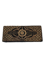Load image into Gallery viewer, VINTAGE 1930s Black Velvet Gold Thread Embroidered White Beaded Zardozi Bag (S)-Unbranded-The Freperie
