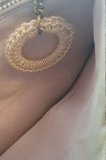 Load image into Gallery viewer, VINTAGE 1950s 1960s Microbeaded Shell Repeat Clutch Bag (M)-The Freperie
