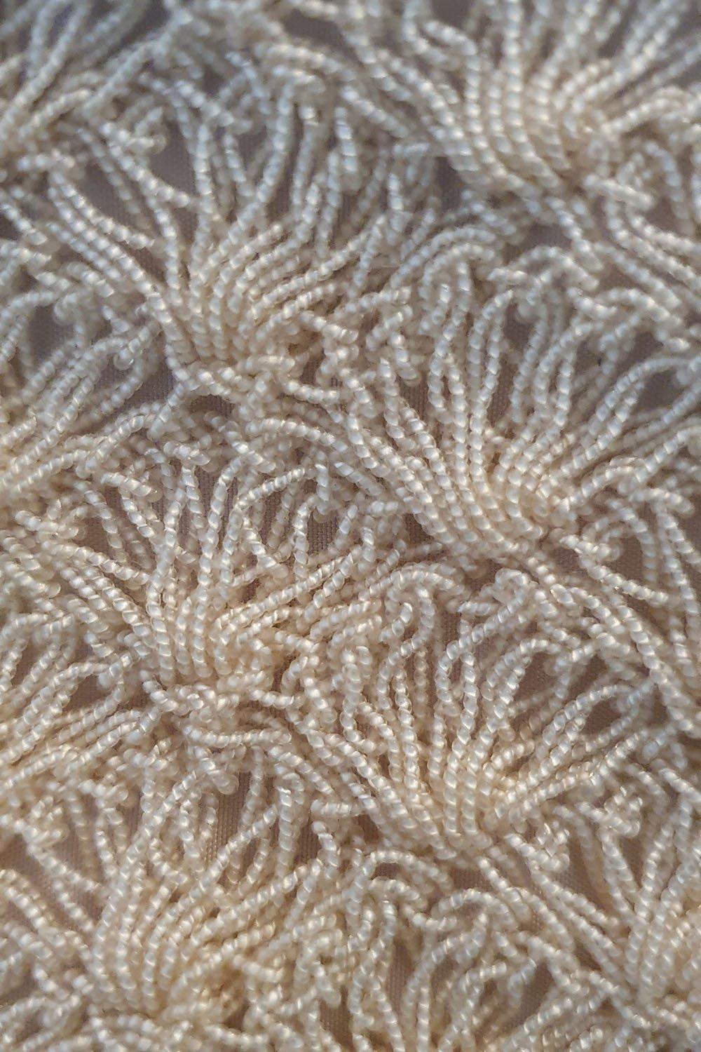 VINTAGE 1950s 1960s Microbeaded Shell Repeat Clutch Bag (M)-The Freperie