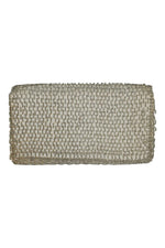 Load image into Gallery viewer, VINTAGE 1950s 1960s Silver Microbeaded Art Deco Style Envelope Purse (S)-The Freperie
