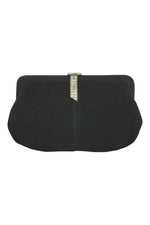Load image into Gallery viewer, UNLABELLED VINTAGE 1950s 1960s Pleated Cotton Clutch Purse (S)-Unlabelled-The Freperie
