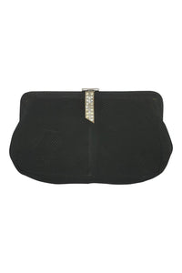 UNLABELLED VINTAGE 1950s 1960s Pleated Cotton Clutch Purse (S)-Unlabelled-The Freperie