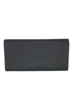 Load image into Gallery viewer, VINTAGE 1980s 1990s Black Fabric Gold Mosaic Front Envelope Clutch (S)-The Freperie
