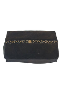 VINTAGE Jagat Narain & Sons Genuine Gold and Silver Thread Handmade Zardozi Bag (S)-Unbranded-The Freperie