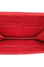 Load image into Gallery viewer, VINTAGE Lipstick Red 1940s Fabric Handbag (M)-Unbranded-The Freperie
