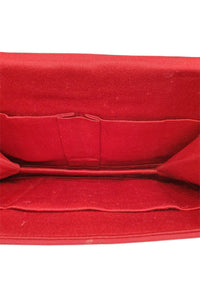 VINTAGE Lipstick Red 1940s Fabric Handbag (M)-Unbranded-The Freperie