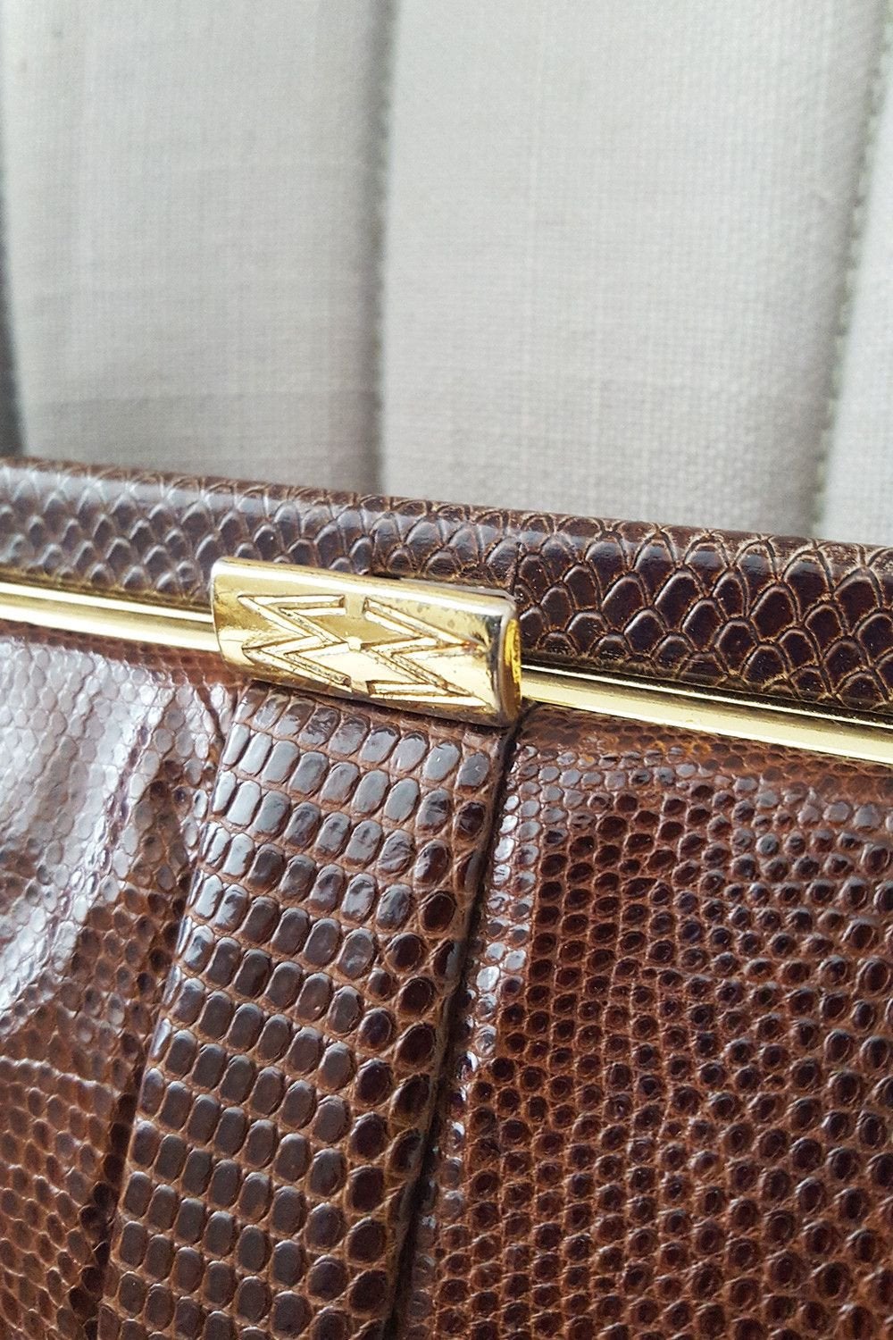 VINTAGE MAPPIN & WEBB Snakeskin Top Handle Bag-Mappin and Webb-The Freperie