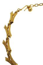 Load image into Gallery viewer, VINTAGE TRIFARI Gold Plated 1960s Flexible Collar Necklace (15&quot;)-The Freperie
