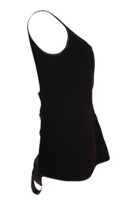 VINTAGE VALENTINO Boutique Brown Velvet Bodice (12)-Valentino-The Freperie