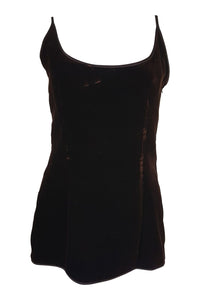 VINTAGE VALENTINO Boutique Brown Velvet Bodice (12)-Valentino-The Freperie