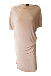 VIVIENNE WESTWOOD Anglomania Ballet Pink Glitter Draped Dress (XS)-Vivienne Westwood Anglomania-The Freperie