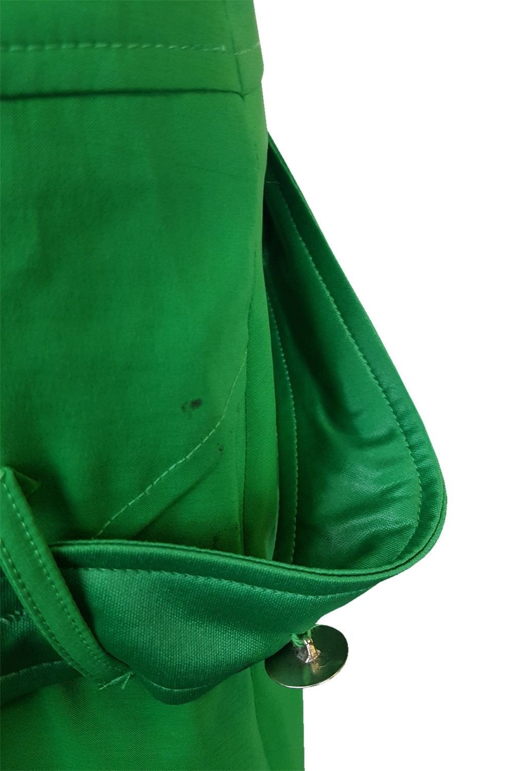 VOUS LES FEMME Green Knee Length Skirt (UK 6)-Vous Les Femme-The Freperie