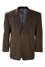 Load image into Gallery viewer, YVES SAINT LAURENT Men&#39;s Vintage Brown Wool Blend Single Breast Jacket-Yves Saint Laurent-The Freperie
